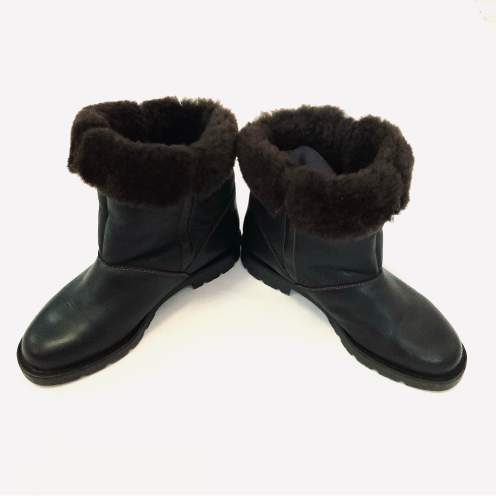 La Canadienne Leather Shearling Boots